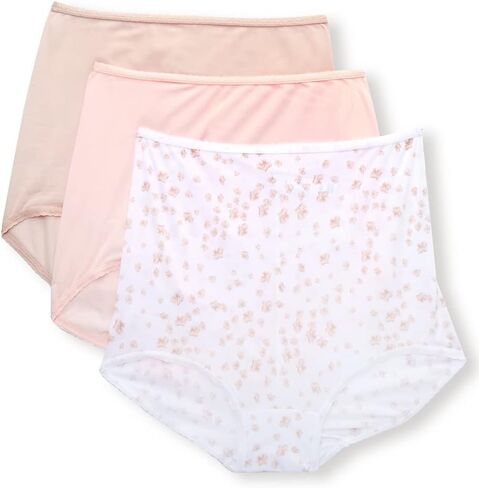 Bali Underwear, Skimp Skamp Brief Panties, Full-Coverage No-Show for Women, 3-Pack in Saudi Arabia