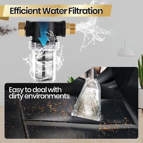 Upgraded Extractor Hose Kit for Shop Vac,Add Hard Bristle Brush,Equipped with 10FT Hoses and 25 FT Water Pipes,Converts the Vacuum Cleaner into a Carpet Cleaning Machine,Cleaning Home,2-Year Warranty in Saudi Arabia