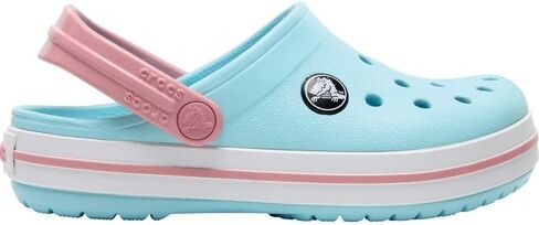 Crocs Kids Crocband Clogs, White/Navy, 5 Toddler in Saudi Arabia