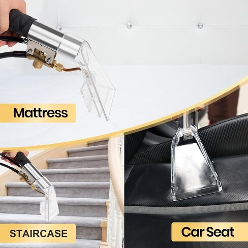 Upgraded Extractor Hose Kit for Shop Vac,Add Hard Bristle Brush,Equipped with 10FT Hoses and 25 FT Water Pipes,Converts the Vacuum Cleaner into a Carpet Cleaning Machine,Cleaning Home,2-Year Warranty in Saudi Arabia