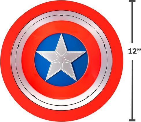 MARVEL CAPTAIN AMERICA AMERIA COLLEEN ALSEMEEN ASCEDY - ملحق درع بلاستيكي 24 بوصة مع تشطيب معدني in Saudi Arabia