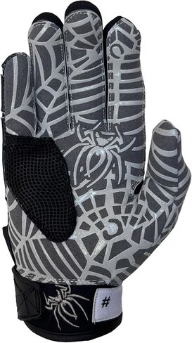 Spiderz Adult Hybrid Batting Gloves Pair-XL-White/White in Saudi Arabia
