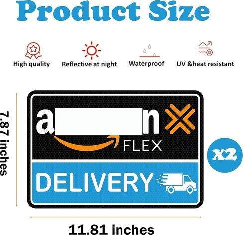 Car Magnets Flex Driver ، علامة سيارة سائق توصيل مرنة عاكسة للخدمة الثقيلة ، 2pcs مغناطيسات Car Rural Carrier تسليم للسيارات ، سيارات الدفع الرباعي ، الشاحنات ، ملصق المصد in Kuwait