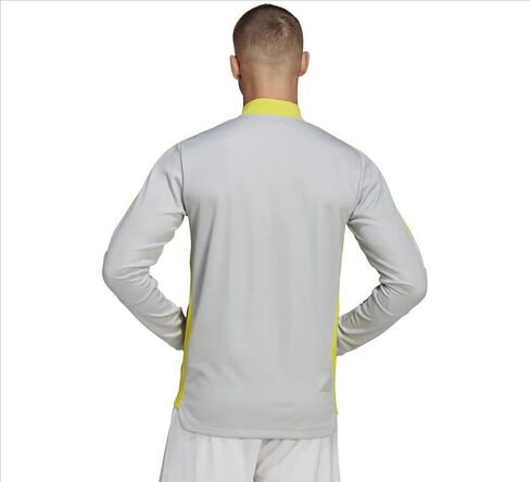 adidas Mens Tiro 21 Track Jacket, Team Light Grey, Bright Yellow in Saudi Arabia