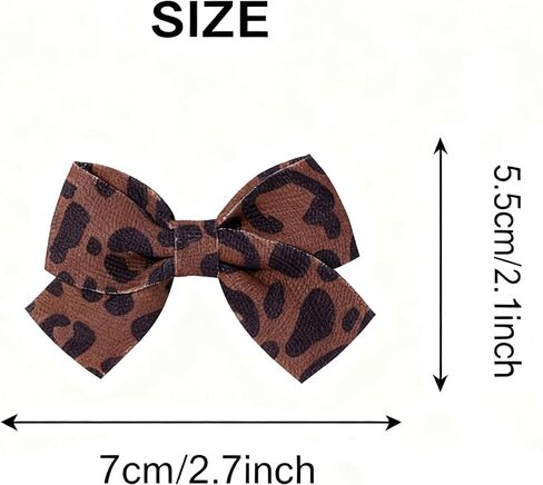 Baby girls leopard print bow hairpin Bow Leopard Hair Bow for women in Saudi Arabia