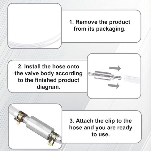 2 Sets Brake Bleeding Tool Kit, Include 4 Brake Bleeder Rubber Hose, 2 One Way Check Valves, 6 Small Clamps, Universal Car Clutch Fluid Replacement Hose for Motorcycle Electric Vehicle Car in Saudi Arabia