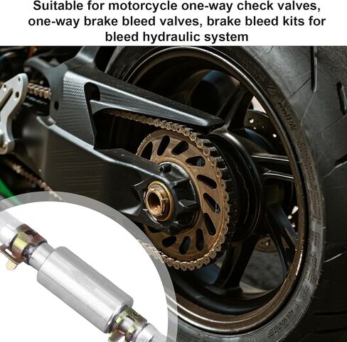 2 Sets Brake Bleeding Tool Kit, Include 4 Brake Bleeder Rubber Hose, 2 One Way Check Valves, 6 Small Clamps, Universal Car Clutch Fluid Replacement Hose for Motorcycle Electric Vehicle Car in Saudi Arabia