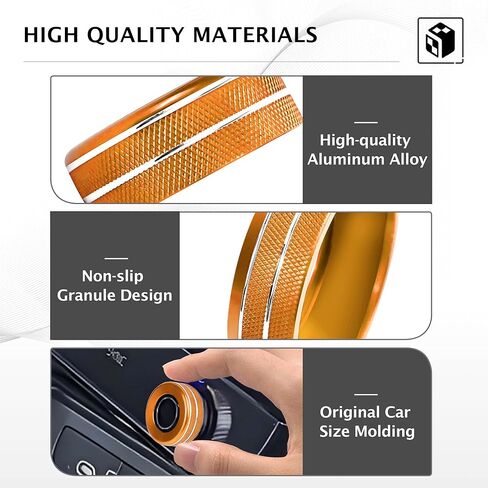 for Kia K5 2025 2026 Accessories EX/LXS/GT/GT-Line, 4pcs Aluminum Alloy Knob Cover Trim Kit (Red) - Push Start, Air Conditioning & Drive Mode - DvlynAuroa in Kuwait