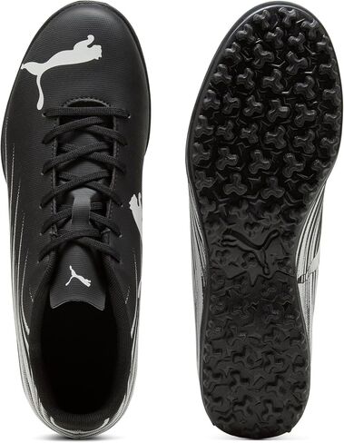 PUMA Men's ATTACANTO Turf Trainer Soccer Cleat Sneaker, Black White, 7.5 in Saudi Arabia