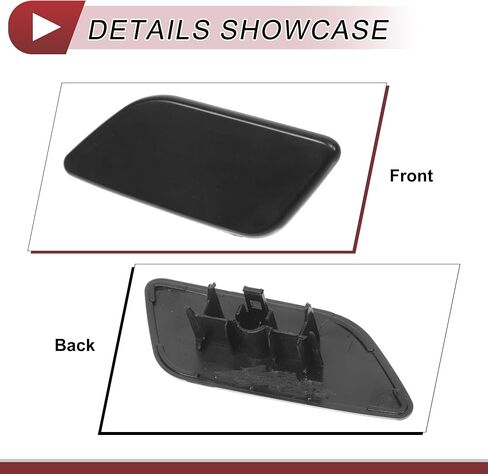 غلاف فوهة غسالة المصباح الأيسر الأمامي من المصباح رقم 866636SJ170 غلاف فوهة القطع المصد لـ Subaru Forester 2022-2024 Black Plastic 1 PC in Saudi Arabia