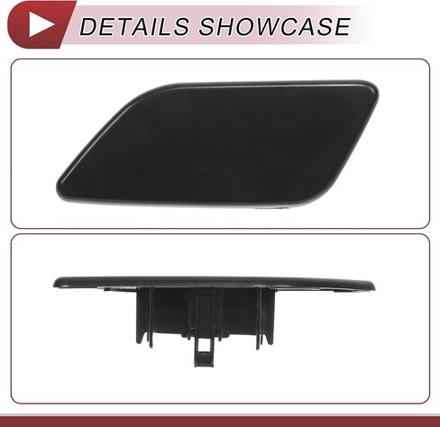 غلاف فوهة غسالة المصباح الأيسر الأمامي من المصباح رقم 866636SJ170 غلاف فوهة القطع المصد لـ Subaru Forester 2022-2024 Black Plastic 1 PC in Saudi Arabia