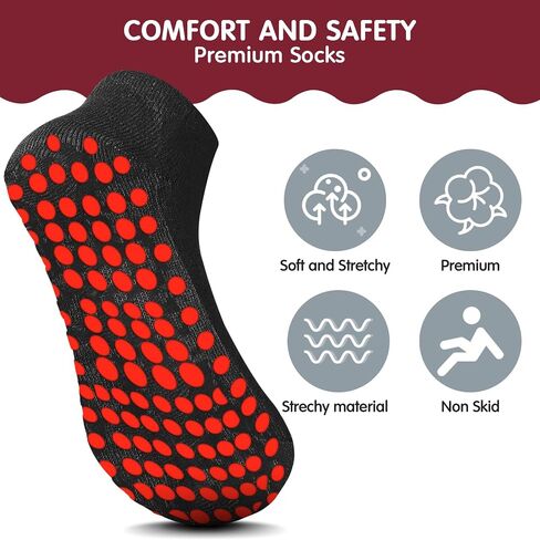 Geyoga 12 Pairs Kids Non Slip Socks Ankle Grip Anti Skid Socks for Boys Toddlers Girls (Multicolor,5-11 Years) in Saudi Arabia