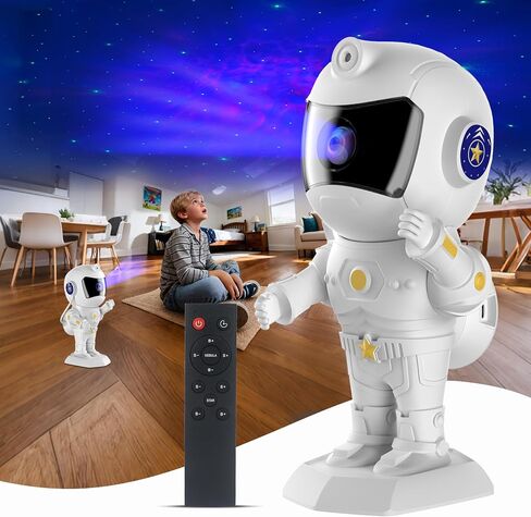 رائد الفضاء Galaxy Projector Robot Star Night Light Light Starry Nebula Spector LED مصباح LED مع Timer و Remote Control Light Light Projector ديكور غرفة عيد الميلاد وأعياد الميلاد in Saudi Arabia