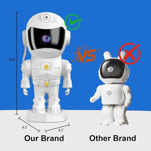 رائد الفضاء Galaxy Projector Robot Star Night Light Light Starry Nebula Spector LED مصباح LED مع Timer و Remote Control Light Light Projector ديكور غرفة عيد الميلاد وأعياد الميلاد in Saudi Arabia