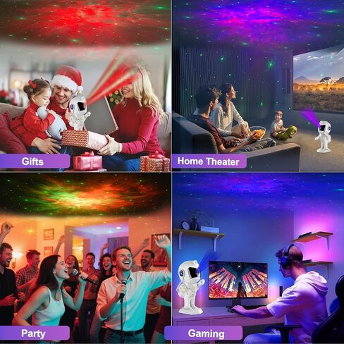 رائد الفضاء Galaxy Projector Robot Star Night Light Light Starry Nebula Spector LED مصباح LED مع Timer و Remote Control Light Light Projector ديكور غرفة عيد الميلاد وأعياد الميلاد in Saudi Arabia