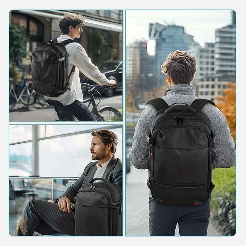 travel inspira Airback Backpack for Travel, 60L Expandable Vacuum Backpack with Electric Vacuum Pump, Water-Resistant & TSA Anti-Theft for Airplane Vacuum Seal Compression Air-Seal Bag for Travel in Saudi Arabia