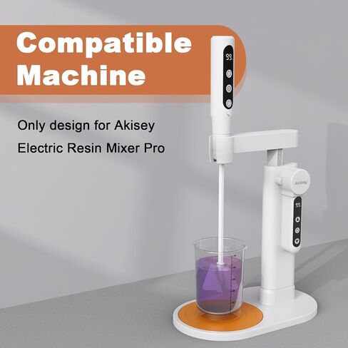 Electric Resin Mixer, Epoxy Resin Mixer with Electric Stand, 5-Speed Mode & Minimize Bubbles, Electric Stirrer Kit for Resin Molds, Paint, Silicone, DIY Crafts, Resin Tool, 2 Paddles in Saudi Arabia