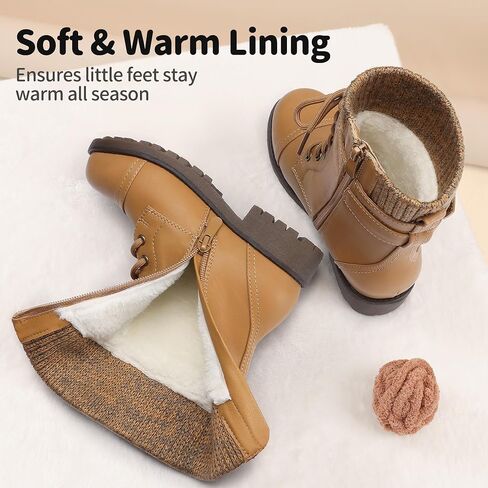 DREAM PAIRS Girl's Mid Calf Combat Boots in Kuwait