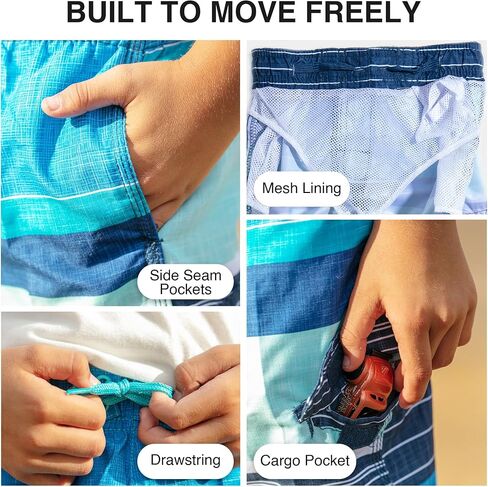 حقيبة سباحة للشاطئ من Kanu Surf للأولاد سريعة الجفاف بعامل حماية من الأشعة فوق البنفسجية 50+ in Kuwait