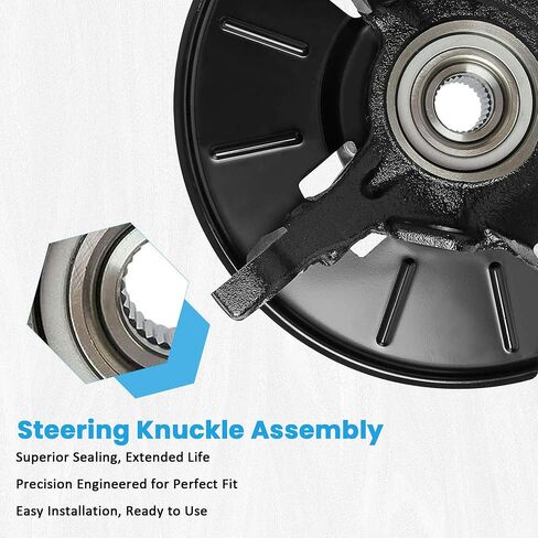 Front Left&Right Side Wheel Bearing Hub Steering Knuckle Assembly for Toyota Corolla L4 1.8L Sedan 2003 2004 2005 2006 2007 2008 Replace for 698-388 90363-40066 698-389 4321219015 in Saudi Arabia