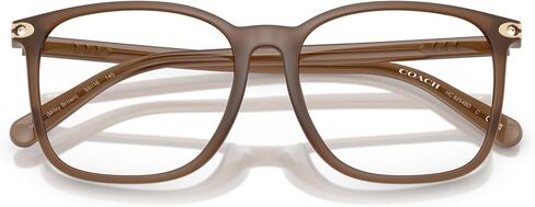 COACH Women's HC6254BD Square Prescription Eyewear Frames, Milky Tea/Demo Lens, 55 mm in Saudi Arabia