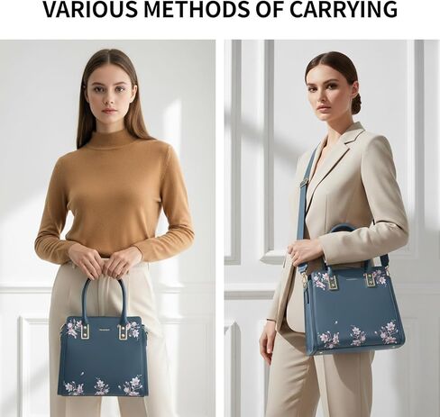 Handbags for Women with Multiple Internal Pockets in Pretty Color Combination, Women's Satchel Handbag in Kuwait