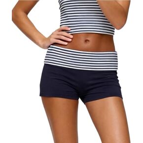 النساء y2k منخفضة الخصر سراويل شورتات الشرير على طية على نحيف نحيف micro mini shorts low reash sexy bottom in Kuwait