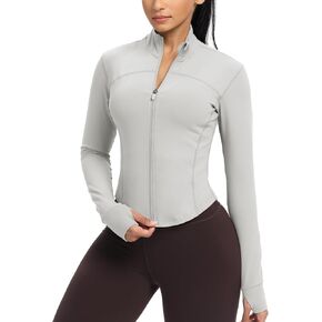 GYM RAINBOW Womens Zip Up Workout Jakcets Lightweight Slim Fit Running Athletic Jackets with Thumb Holes in Saudi Arabia