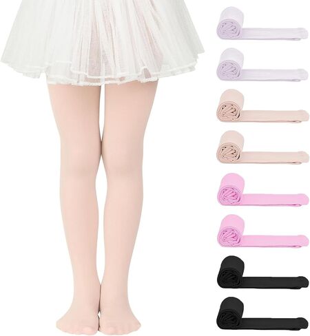 Zando 8 Pairs Halloween Tights Girls - Girls Tights for School Party,Halloween Ultra Soft Colorful Full Leggings 4-14 Years in Saudi Arabia