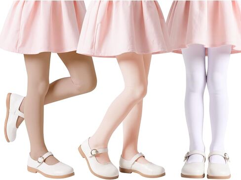 Zando 8 Pairs Halloween Tights Girls - Girls Tights for School Party,Halloween Ultra Soft Colorful Full Leggings 4-14 Years in Saudi Arabia