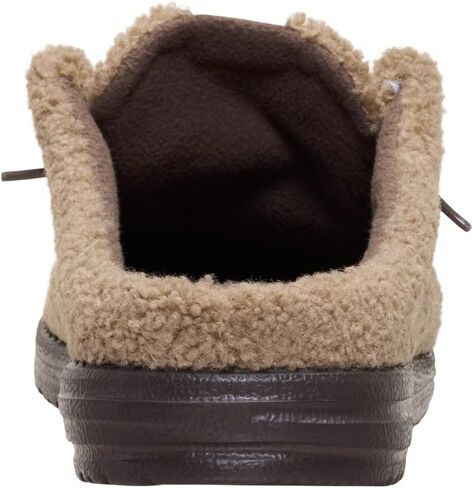 Heydude Wally Slip Sherpa Black Size 11 ، أحذية رجالي ، بغلات زلة ، مريحة وخفيفة الوزن in Kuwait