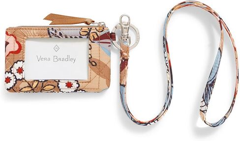 فيرا برادلي حافظة تعريف بسحاب من نسيج قطني مضلع للنساء وحبل قصير in Kuwait