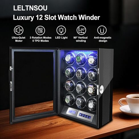 شاهد ويندر لـ 12 ساعة متعرجًا أوتوماتيكيًا ، ومحركات يابانية للغاية ، وإضاءة LED مدمجة ومكافحة شاشة لمس LCD in Kuwait