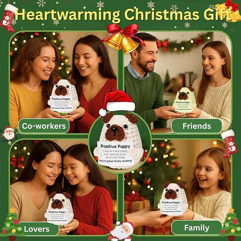 دجاج كروشيه إيجابي مصغرة مع عناق الجيب ، والدعم العاطفي لطيف الرسائل التحفيزية للكروشيه ، والكروشيه الإيجابية ، هدية عيد ميلاد للنساء ، ومخلل الدعم العاطفي ، والحيوان المحشوة بالدجاج in Kuwait