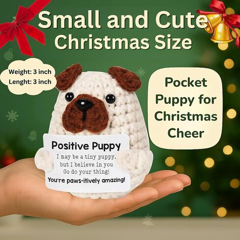 دجاج كروشيه إيجابي مصغرة مع عناق الجيب ، والدعم العاطفي لطيف الرسائل التحفيزية للكروشيه ، والكروشيه الإيجابية ، هدية عيد ميلاد للنساء ، ومخلل الدعم العاطفي ، والحيوان المحشوة بالدجاج in Kuwait