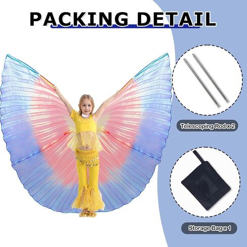 MUNAFIE Halloween Costumes Belly Dance Isis Wings for Children Kids in Saudi Arabia