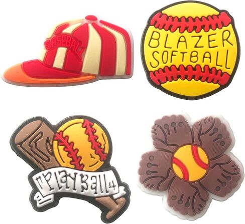 25PCS Sports Baseball Number Shoe Charms for Clog Sandals,Cute Decorations Pins Accessories for Boys,Kids,Girls,Teens,men,Adults Party Favors Gift in Saudi Arabia