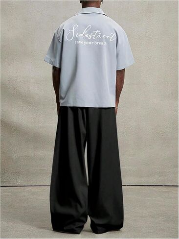 Verdusa Men's Wide Leg Dress Pants Elegant Baggy Trousers with Pockets in Saudi Arabia
