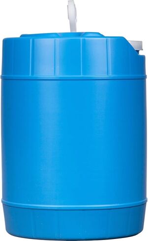 Oil Storage Container Automotive - Translucent Recycle Oil Jug - 5 Gallon Oil Container Automotive - ext. dia. 11.5" x 14.75" H. (Lid Included) in Kuwait