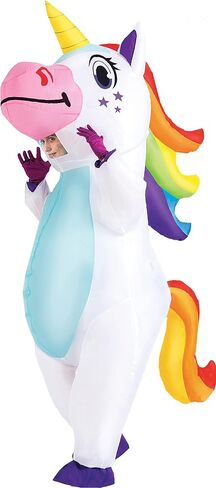 إبداعات spooktacular أزياء هالوين قابلة للنفخ ، كامل الجسم يونيكورن تفجير الأزياء لعطلة البالغين حفلة تأثيري تحت عنوان in Saudi Arabia
