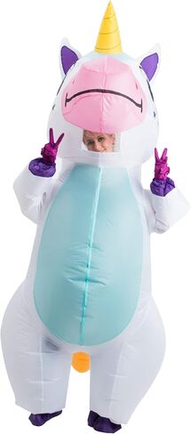 إبداعات spooktacular أزياء هالوين قابلة للنفخ ، كامل الجسم يونيكورن تفجير الأزياء لعطلة البالغين حفلة تأثيري تحت عنوان in Saudi Arabia