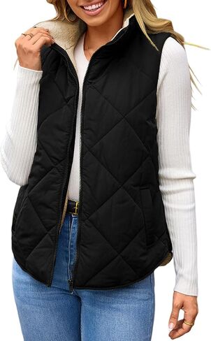 دوكوتو المرأة سترة منتفخة كبيرة الحجم غير رسمية الكاملة zip الوقف collared الصوف سترة مبطن معطف دافئ مبطنة ملابس خارجية in Saudi Arabia