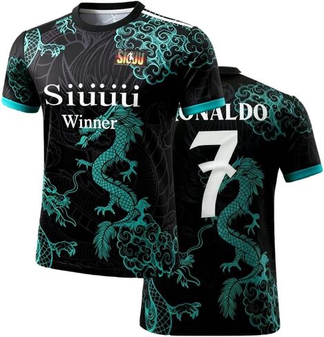 مجموعة زيت كرة القدم للشباب رقم 7 مجموعة كاملة مع Futbol Jersey Shorts Necklace for Kids Boys Girls Team Team Gear in Saudi Arabia