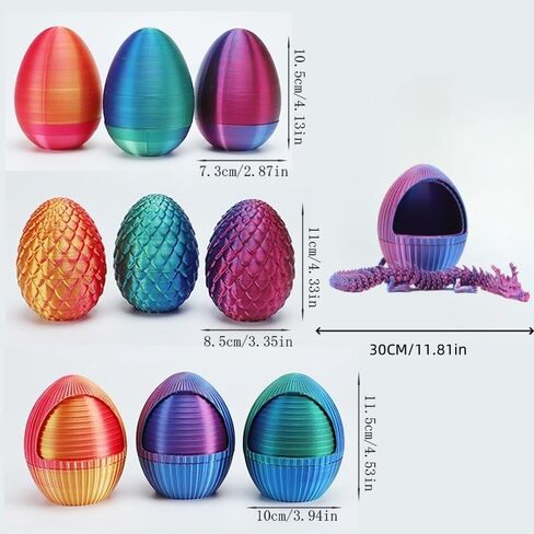 3D Printed Gragon Egg Statue, Suitable for Home Decoration Ornaments on Walls and Desktops, Gifts for Halloween, Christmas, and Holiday Parties in Saudi Arabia