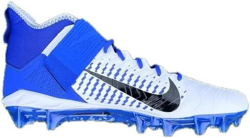 Nike Men's Alpha Menace Pro2 Mid Football Cleats Shoes #BV3945-101 White/Royal Blue/Black - Size Men's 16 in Saudi Arabia
