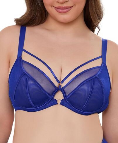 See Through Bras for Women Sexy Unlined Underwire Full Coverage Plus Size Lace Bralette 34D-42G in Kuwait