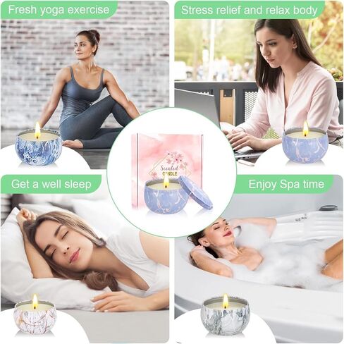 Christmas Scented Candles Gifts for Women, 12 Pack 2.5 oz Natural Soy Wax Aromatherapy Candles Gift Set for Home, Mother's Day,Christmas,Birthday,Valentine's Day in Saudi Arabia