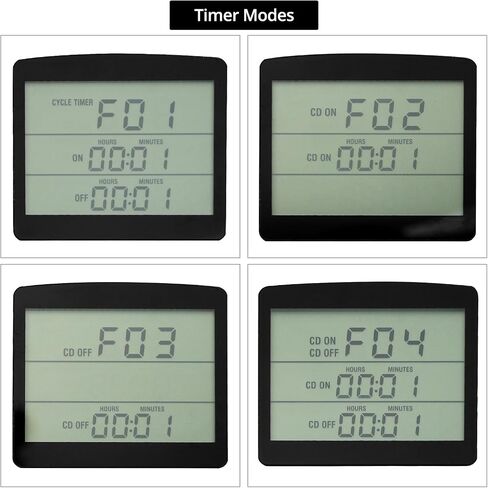 QWORK Digital Thermostat Outlet Plug Temperature Controller Socket - 120V, 15A Max, Heating Cooling Control, No Back Light in Kuwait