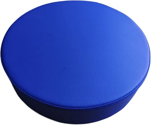 Barstool Replacement Seat Top Compact Round PU Leather Easy to Install Bar Stool Seat Cushion for Office Counter Barber Shop, Black in Saudi Arabia