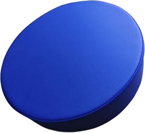 Barstool Replacement Seat Top Compact Round PU Leather Easy to Install Bar Stool Seat Cushion for Office Counter Barber Shop, Black in Saudi Arabia
